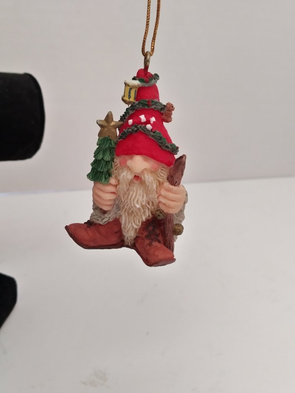 Vintage Xmas Gnome Ornament